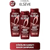 Elseve 3'L&uuml; L'Or&eacute;al Paris Elseve Komple Diren&ccedil; D&ouml;k&uuml;lme Karşıtı Bakım Şampuanı 400 Ml 3 Adet &Uuml;r&uuml;n