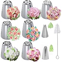 5 Beccucci A Forma Di Foglia In Acciaio Inox Per Decorazione Torte - Set Ugelli Per Glassa E Pasta Di Zucchero - Facili Da Usare E Pulire