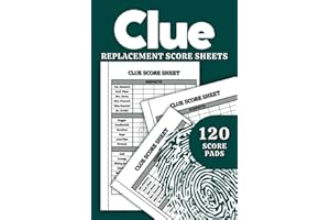 Clue Replacement Score Sheets: 120 Sheets with Dr. Orchid | Refills Book for The Clue Board Game | Clue Scorekeeping Notebook