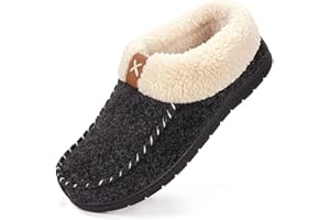 VeraCosy Women's Moccasin Slippers Warm Comfy Faux Wool Memory Foam Indoor House Shoes