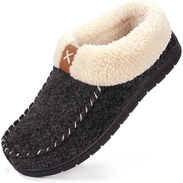 Cute Slippers LongBay Women's Fuzzy Memory Foam Slippers Warm Cozy Shearling House Slippers For Ladies Supportive Slip On Indoor Home Shoes Pusheen Slippers