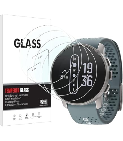 Savvies Display Schutzfolien Set - 6 Stück Für Suunto 9 Baro