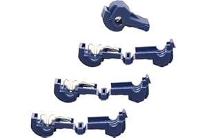 ECENCE Bornes de raccordement pour câble périphérique, set de 4 Connecteur de dérivation en T, rapide, connecteur de courant pour la fixation de la boucle,