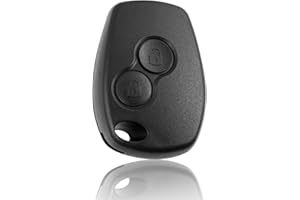 FINTERRY Obudowa Kluczyk Klucz Pilot Kompatybilny z Renault Clio Kangoo Master Modus Trafic Twingo Dacia Dokker Duster Lodgy Logan Sander Stepway Opel Movano Vivaro Nisssan - 2 przyciski Grot 9.5x2.5mm
