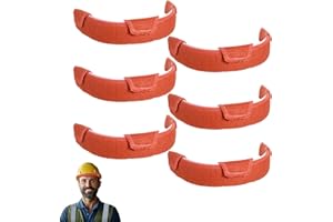 Dimeho Hard Hat Sweatband with Liners, 6 Pcs Washable Cotton Hard Hat Helmet Sweat Pads Self Adhesive Replacement Helmet Accessories for Men Women
