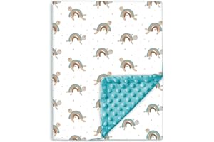 SUPERBE BEBE Miękki kocyk dla niemowląt i dzieci Minky z bawełny Oeko Tex - 100x135 cm, 10 kolorów - Komfort i jakość - Pled, drzemka, przedszkole - Prezent z okazji narodzin dziewczynki lub chłopca -