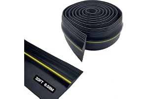 Universell garagedörrtätning - DIY - Vädertätning för garagedörrens botten - Väderbeständigt gummitätningsavslut för garagedö
