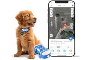 WANWAYTECH GPS Dog Tracker | Market leader | Real-time location tracking | Escape Alerts | Activity Monitoring | Health Alerts | Bark Monitoring | Works With Subscription