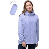 33,000ft Packable raincoat waterproof women with hood, lightweight breathable windbreaker jacket, cycling jacket women, sport