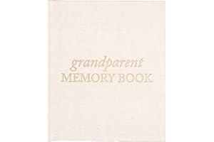 DUNCAN & STONE PAPER CO. Grandparents Memory Book (Ivory) Capture Moments & Memories Between Grandparents and Grandchildren with Guided Prompts and Photos - Gifts for Grandad and Grandma