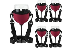Sprießen 5 Piezas Soporte Copas Colgante, Soporte Para Copas De Vino Para Colgar, Soporte Copas De Vino Portátil, Soporte Ajustable Para De, Oporte Para De Con Cordón