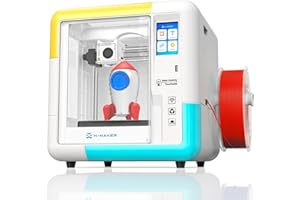 AOSEED X-MAKER 3D Printer with Kids Friendly Design Apps，Fully Enclosed, Creation Courses, and Idea for Schools, Households, Resume, Silent Printing and Wi-Fi Control Features