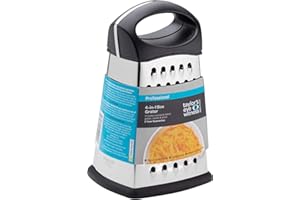 Taylors Eye Witness Râpe à 4 côtés, 21 cm - Broyeur, trancheuse et zesteur en acier inoxydable pour fromage, légumes, agrumes, ail, noix de coco et gingembre - Ustensile de cuisine professionnel