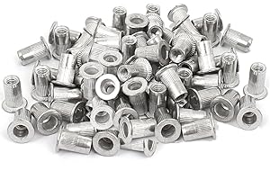 VEDA Set di 50 M6 filettata in alluminio per inserto Dado Rivnut Rivet 6 mm