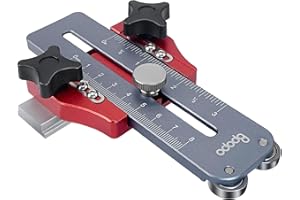 BPOPO Guide de gabarit fin pour couper des bandes étroites répétitives, guide sûr et rapide pour les fentes en T de 1,9 cm x 0,9 cm, compatible avec les scies à ruban, les scies à table et les routeurs