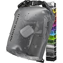 Nordlight Dry Bag en Waterdichte Tas - (20L, Wit) Waterdichte verpakkingstas met rolsluiting en schouderband | Zwemmen, strand, kanoën, staand peddelen, duiken
