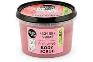 Organic Shop Body Scrub Natural Raspberry Cream and Sugar 250ml