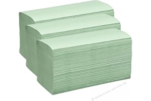 PRO DP 3200 Falthandtücher Papierhandtücher Handtuchpapier Grün Premium 2-lg 2 Lagen 25x23cm Z-Falz