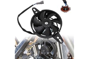 BIUGERCN Ventilador de radiador de motocicleta ventilador térmico de refrigeración de 4 pulgadas motor de ventilador 12v universal para 50 cc-250 cc Dirt Pit Bike ATV UTV Go Kart Quad Motocross