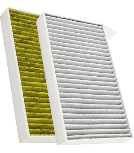 Moonka Air Filter Replacement For Tesla Model 3 & Model Y (2016-2024) - 2 Pack With Activated Carbon