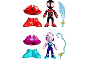 SPIDEY AND HIS AMAZING FRIENDS Pirat Miles "Spin" Morales i piratka Ghost-Spider z serii Water-Webs z serialu "Spidey i super-kumple" Marvela