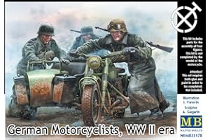 MASTER BOX Masterbox Echelle 1 : 35 "WWII Era Allemand Motocyclistes Kit de Construction (Gris)