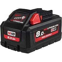 Milwaukee M18HB8 18v High Output 8.0Ah Li-ion Battery: Amazon.co 