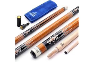 CUESOUL 3 Cushion Carom Billiard Cue 56 Pollici Peso 18 Once, Sistema di Giunzione in Legno
