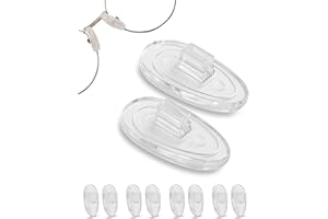 ‎SPORTS WORLD VISION SPORTS WORLD VISION Brillen-Nasenpads | Hochwertige weiche A-förmige Nasenpads aus Silikon für Brillen | 17mm Push-in Brillenkissen im 5er-Pack