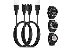 CAVN 2-Stück 3.3ft Ladekabel Kompatibel mit Vivoactive 5 4S 4 3/Fenix 7 7S 7X 6 6S 6X 5 5S Pro/Venu 3 3S 2 2S 2 Plus Sq/Forerunner 55 45 45S/Instinct, USB Daten Sync Ersatz Datenkabel