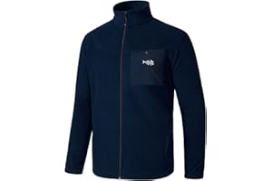 BASSDASH AllDay Giacca in pile da uomo con zip intera Cappotto invernale in pile polare di peso medio traspirante morbido con tasche