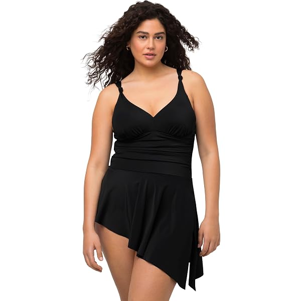 Costume Da Bagno Senza Coppe Con Coralli E Fascia Sotto Il Seno, Verde - 2