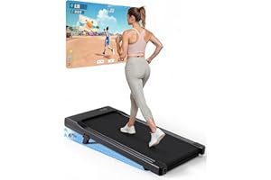 Copant Cinta de Correr, Cinta de Correr con LCD Scarn, 2.5 HP Caminador con App &Mando a Distancia，Carga MAX 159 kg, con cursos de formación y Carreras, 1-8km/h para el hogar o la Oficina