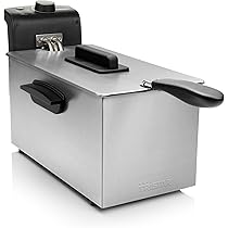Friggitrice A Olio Tristar 3L - 2000W, Acciaio Inox, Con Filtro E Finestra