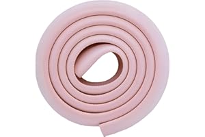 M2cbridge L Shape Extra Thick Furniture Table Edge Protectors Foam Baby Safety Bumper Guard 2 M (Pink)