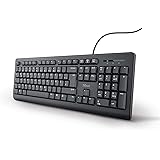 Trust Taro Kabelgebundene Tastatur - Deutsches QWERTZ Layout, Leise Tasten, Spritzwassergeschützt, USB-Anschluss, Ergonomisch