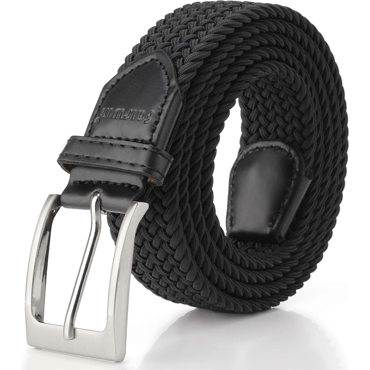 Ceinture Tressée élastique Sans Trous Pour Homme Et Femme – Ajustable, 3.5x110 Cm, Pour Sport Et Voyage