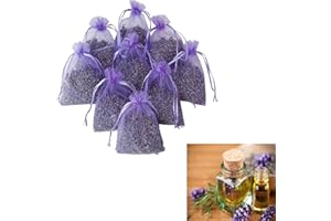 GNAUMORE Lavendel Duftsäckchen Kleiderschrank,Lavendel Duftsäckchen,Lavendelsäckchen,Lavendelknospen,Lavendel für duftsäckchen,100% natürlicher Lavendelduft als Mottenschutz,(6 x 5 g)
