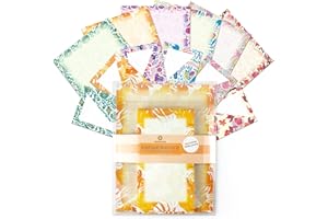 ANZON MORIES Vintage Morris 2 Lot de 24 feuilles de papier à lettre 48 pièces (doublé) et enveloppes auto-adhésives 100 g/m² Lourd Écriture Papeterie