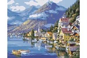 MISHBAY Diamond Painting Mosaico DIY 5D Kit Completo | lago | Ricamo | Quadro | Pittura per numeri Diamante | Home Wand Decor | Decorazione Pittorica, Murale | Arts Craft