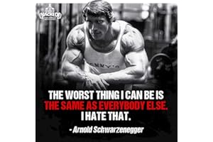 KIWI Póster de la colección Zolto de Arnold Schwarzenegger, con texto en inglés «The worst thing i can be», 30,5 x 45,7 cm