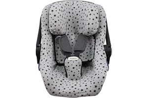 JYOKO KIDS Funda de Algodón para Silla Portabebé Compatible con Concord Neo y Jane Koos (Black Star)