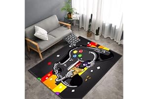 STICKER SUPERB. 3D Cartoon Gamepad Tappeto Ragazzo Bambini Gamer Gaming Video Game Soggiorno Camera da Letto Cucina Comodino Decorazione StrisciareTappeti Antiscivolo (Colore 1,80×120 cm)