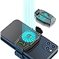 MIKUL Phone Cooling Fan Mobile Phone Cooling Universal Semiconductor Radiator Phone USB Cooler Fan Game Pad Holder Stand Radiator Mute Fan High Performance Fan (Black)