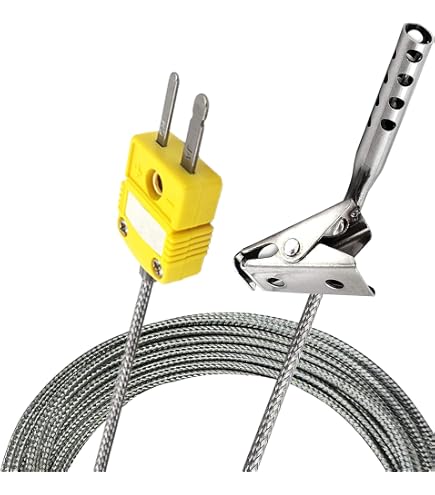 MECCANIXITY K Type Thermocouple Temperature Sensor Probe 1/4\" NPT...
