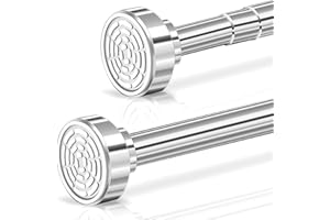 Bolatus Pręt do zasłony prysznicowej, bez wiercenia, ze stali nierdzewnej, 30-55 cm, teleskopowy karnisz, drążek teleskopowy, drążek do zasłon, zasłona prysznicowa