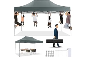 COBIZI Gazebo Pieghevole 3 x 4.5m, Impermeabile, Stabile 3,0, Per Esterni, Pieghevole, Gazebo 3 x 4.5, Tenda Pieghevole Per Feste, Protezione UV 50+ (Telaio Ispessito)