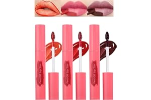 LYSDEFEU Lip Tint Stain Peel Off Set-3 Farben Lipstain, Langlebiger Wasserdichter Peel Off Lipliner, Matte Nude Magic Tattoo Lipgloss, Highly Pigmented Abziehbarer Liptint, Lip Gloss Lippen Make Up Set-1+3+5