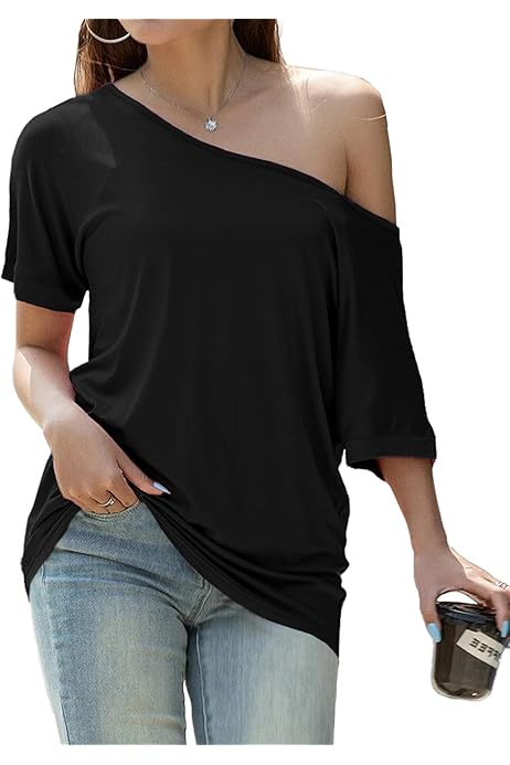 baggy off the shoulder tops