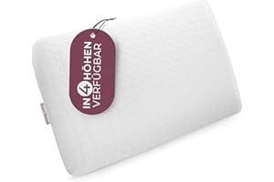 ‎EVAN BROWNS EVAN BROWNS® Nackenkissen Memory Foam - Nackenstützkissen 67x35x6,5 cm - Komfortables & ergonomisches Kopfkissen für Bauchschläfer - Orthopädisches Kissen - ideal für Bezüge 40x80cm
